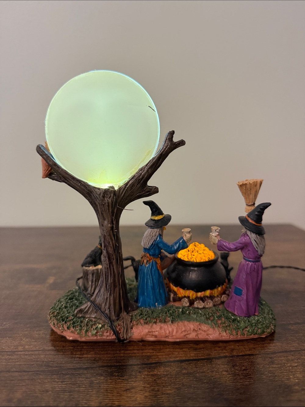 Lemax Spooky Town Full Moon Moonshine Witches Halloween Decor Table Accent 84335 - Picture 7 of 15